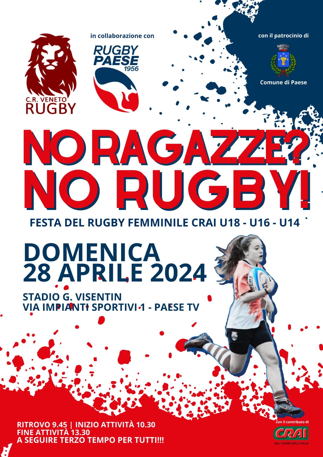 “No ragazze? No rugby!” – Un’invasione di talento femminile sul campo di Rugby Paese