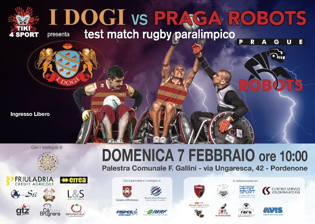 DOGI PARALIMPICI, DOMENICA SECONDO TEST CONTRO I PRAGA ROBOTS