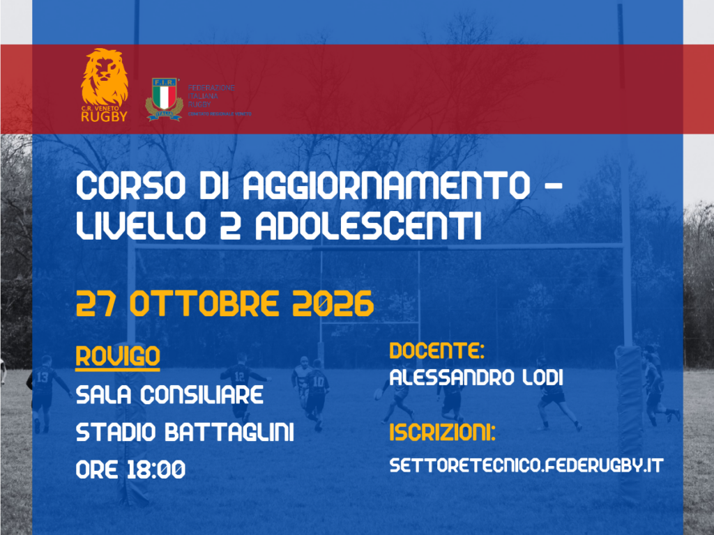 Corso di aggiornamento Livello 2 Adolescenti: a Rovigo Alessandro Lodi